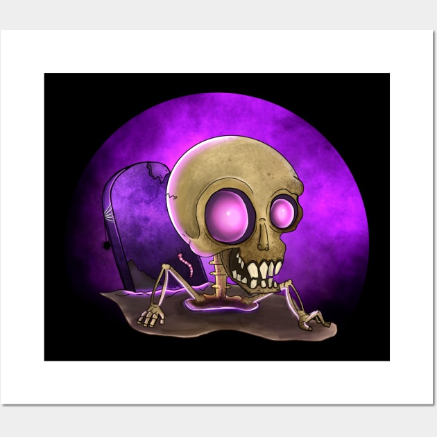 Undead Skeleton Wall Art by Svh_illustrations